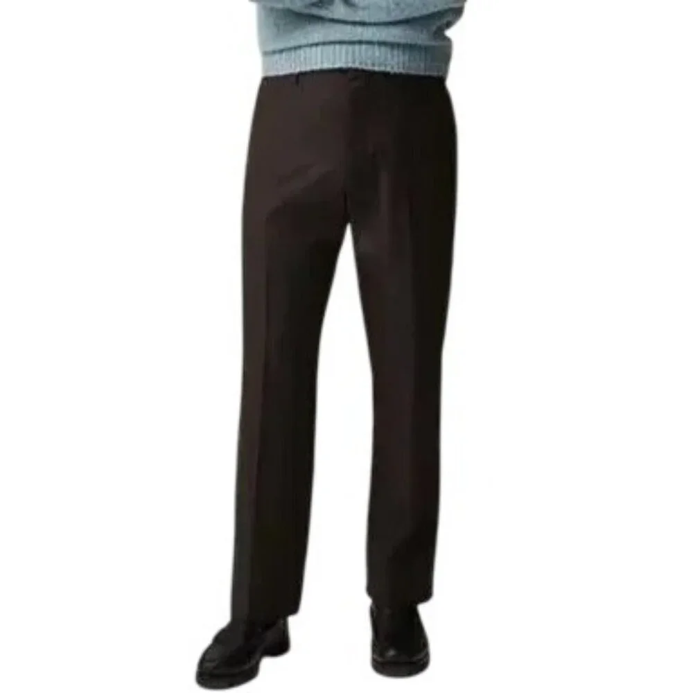 NWT J.Crew Crosby Classic-Fit Suit Pant 38x32 Brown Lightweight Italian Wool